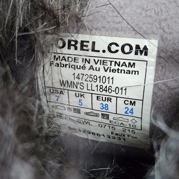 Sorel Tofino Womens 7 Boots Black Winter Waterproof Quilted Faux-Fur Trim - Picture 11 of 16